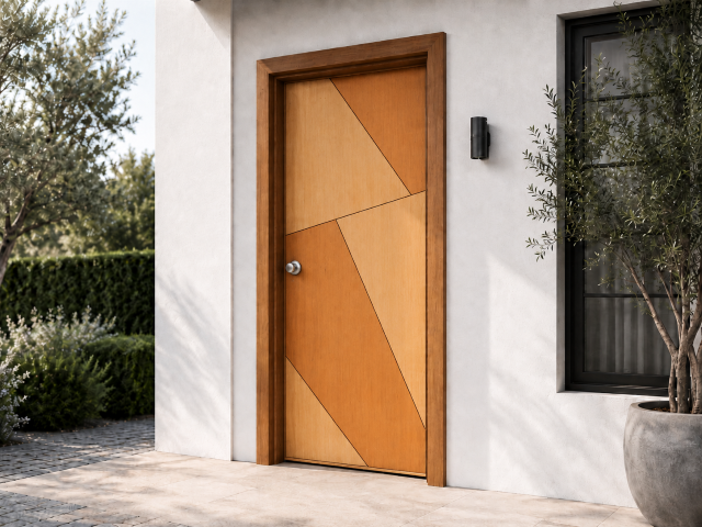 AU_Door_Single Swing_Modern Pattern