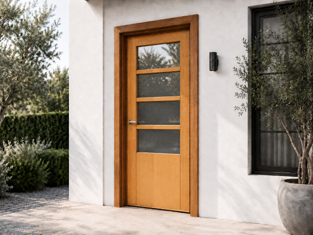 AU_Door_Single Swing_Quadruple Panel-Lite