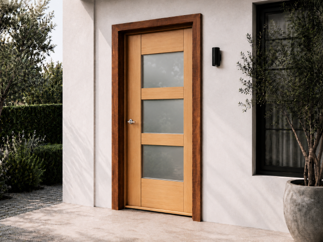 AU_Door_Single Swing_Trible Panel-Lite