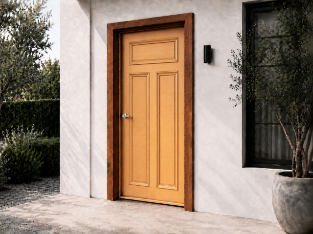 AU_Door_Single Swing_Triple-Standard Panel