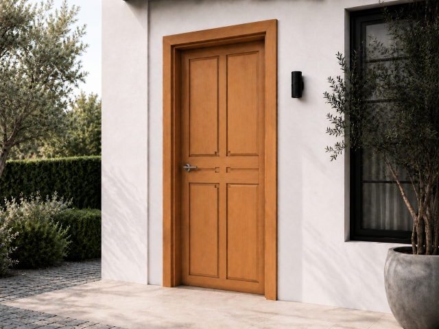 AU_Door_Single_4_Panel_Pivot