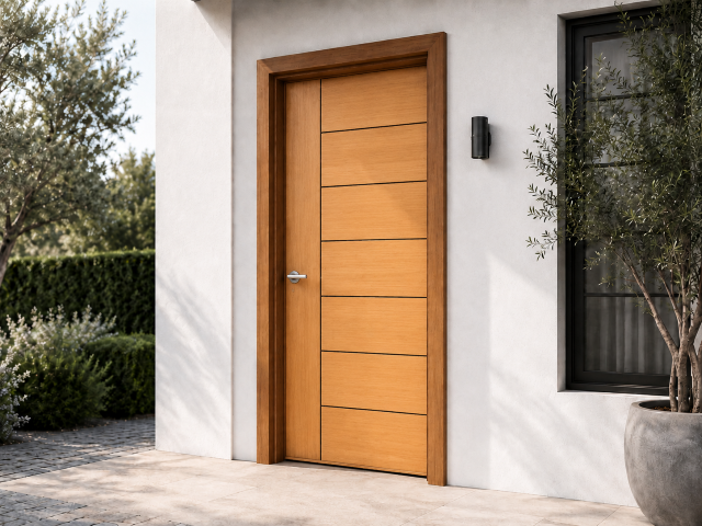 AU_Door_Single_Grooves_Vertical_Steel_Sheet
