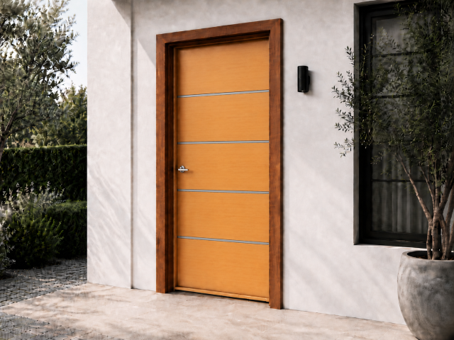 AU_Door_Single_Horizontal_Steel_Sheets