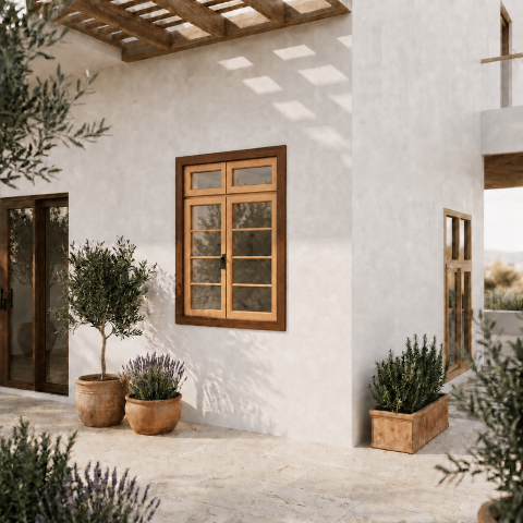 AU_Window_Simple Hinged-Double Panels