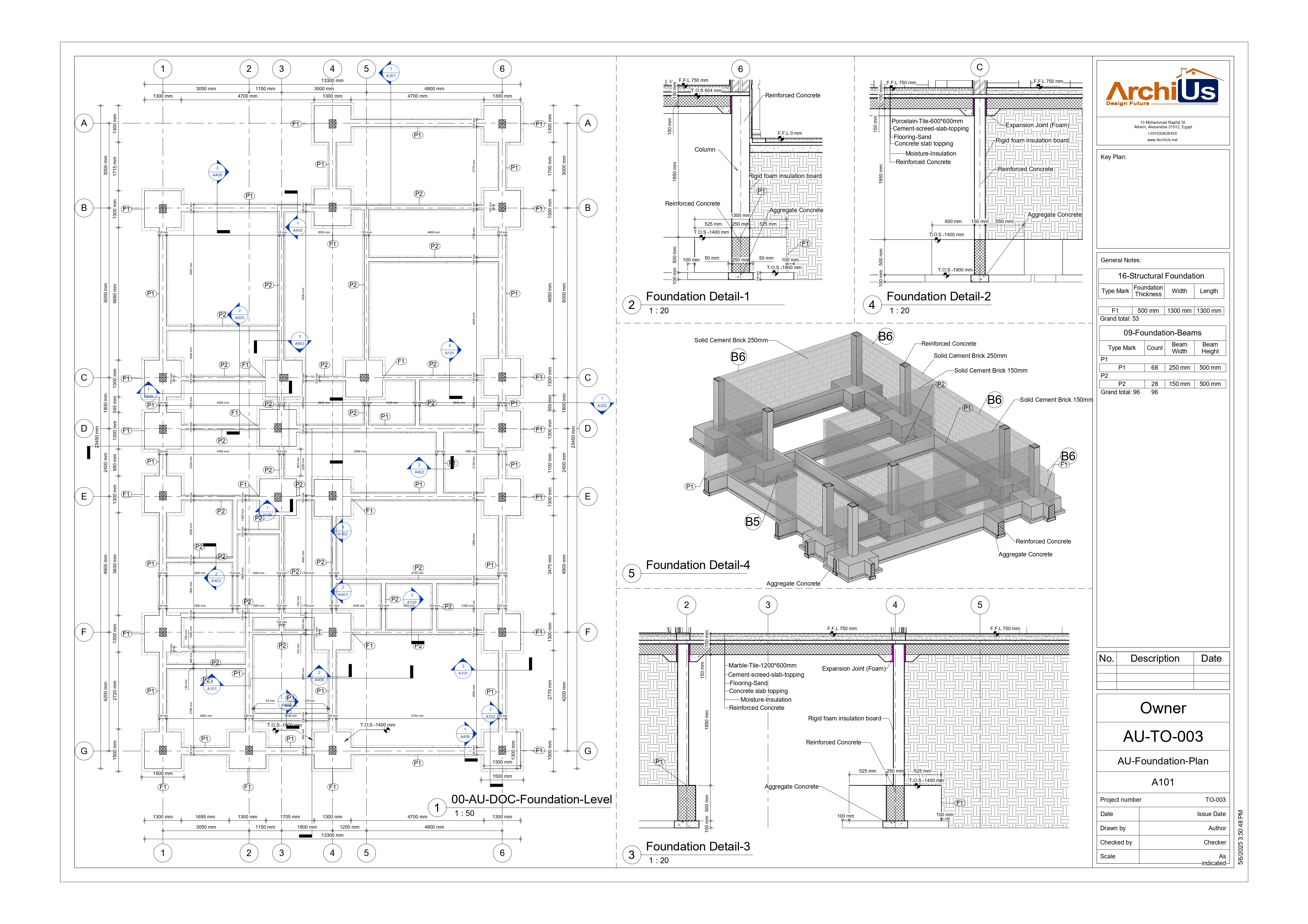 Technical Blueprint Detail
